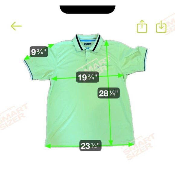Callaway Polo Mens XL Lime Yellow Green Shirt Short Sleeve Golf Top Black Trim - Picture 8 of 9